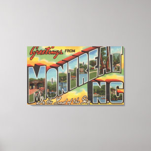 Montreat, North Carolina - Große Briefszenen Leinwanddruck