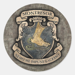 Montresor-Wappen Runder Aufkleber