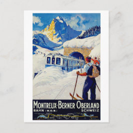 Montreux, Berner Oberland Bahn, Schweiz Postkarte