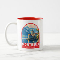 Montreux Schweiz Reise Kunst Vintage