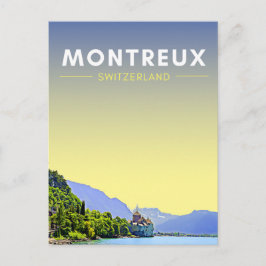 Montreux Schweiz Reisen Postkarte