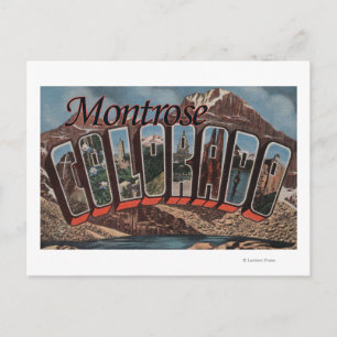 Montrose, Colorado - Große Buchstabenszenen Postkarte