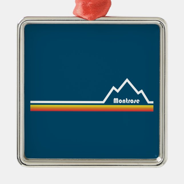 Montrose, Colorado Ornament Aus Metall (Vorne)