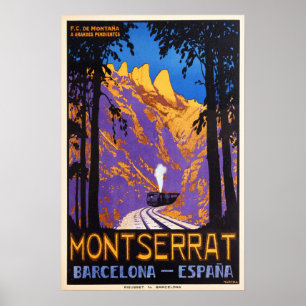MONTSERRAT Barcelona Poster