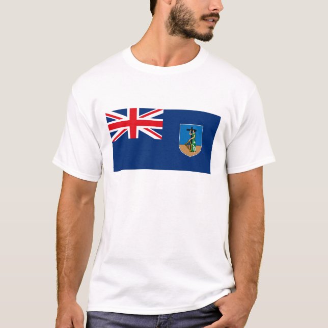 Montserrat-Flaggen-T - Shirt (Vorderseite)