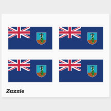 Montserrat-Flaggenaufkleber