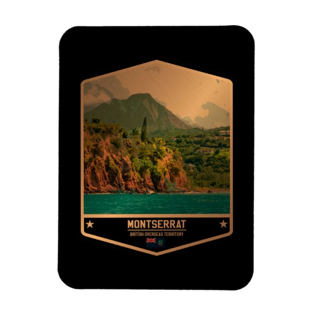 Montserrat Magnet (Vertikal)