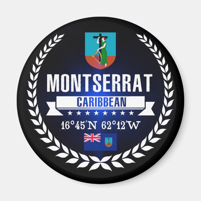Montserrat Magnet (Vorne)
