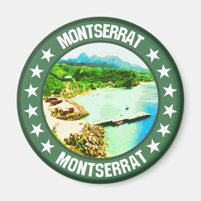 Montserrat Magnet (Vorne)