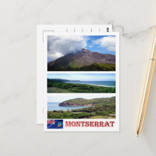 Montserrat - Mosaik - Postkarte