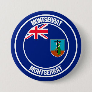 Montserrat-Rundes Emblem Button