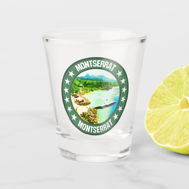 Montserrat Schnapsglas (Vorderseite)