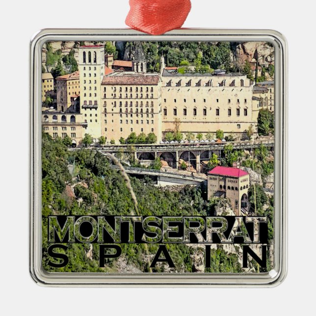 Montserrat Silbernes Ornament (Vorne)