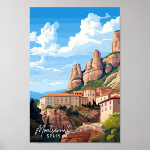 Montserrat Spanien Kunstzeitalter Poster