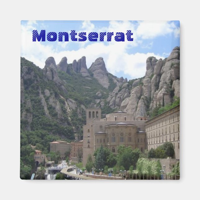 Montserrat Spanien Magnet (Vorne)