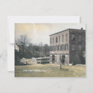 Montville NJ Main Street, 1910er Postkarte