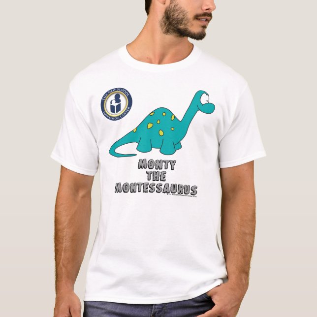 Monty der Montessaurus T - Shirt (Vorderseite)