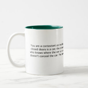 Monty Hall Zweifarbige Tasse