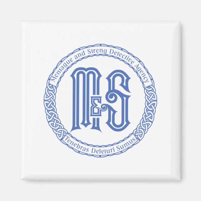 Monty & Strong - M&S Detective Agency Magnet (Vorne)