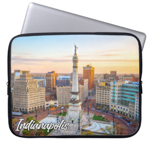 Monument Circle, Indianapolis, Indiana, USA Laptopschutzhülle