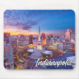 Monument Circle, Indianapolis, Indiana, USA Mousepad