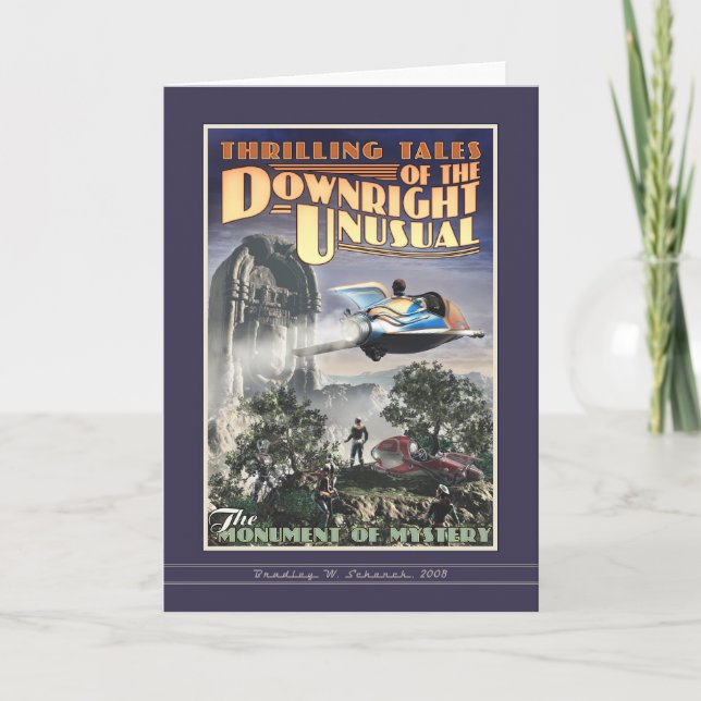 Monument der Geheimnis-Gruß-Karte Karte (Vorderseite)