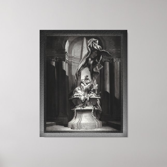 Monument Mignard von François Boucher Leinwanddruck (Vorderseite)