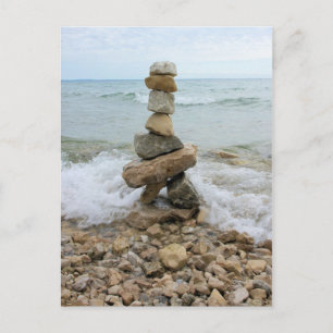 Monument Rock Pillar - Insel Mackinac, Michigan Postkarte