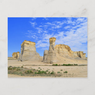 Monument Rocks in Kansas Postkarte