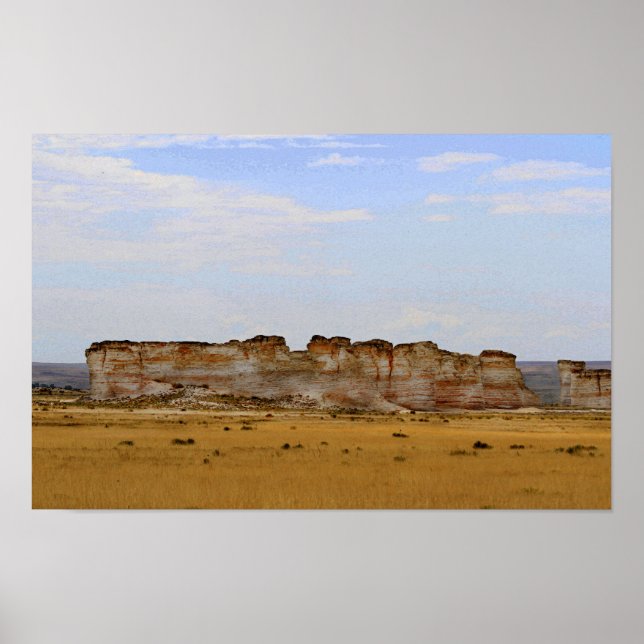 Monument Rocks in Western Kansas Poster (Vorne)