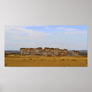 Monument Rocks in Western Kansas Poster