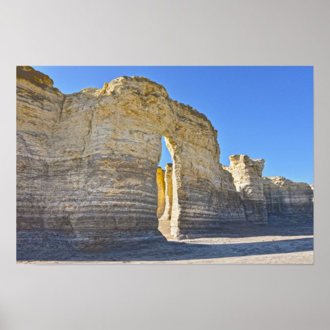 Monument Rocks Key Hole Arch, Kansas Poster (Vorne)
