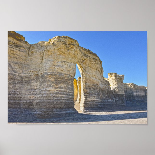 Monument Rocks Key Hole Arch, Kansas Poster (Vorne)