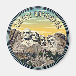 Monument Rushmore National Monument Travel Magnet