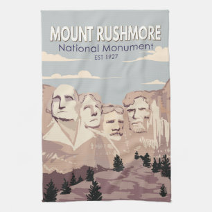 Monument Rushmore Nationalparkprojekt des Süd-Dako Geschirrtuch
