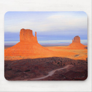 Monument-Tal am Sonnenuntergang Mousepad