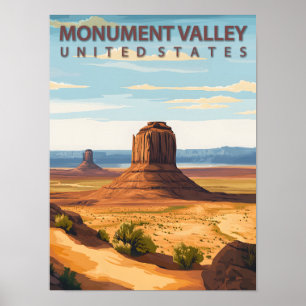 Monument Tal Arizona Poster