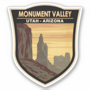 Monument Tal Arizona Utah Vintag Aufkleber