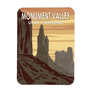 Monument Tal Arizona Utah Vintag Magnet