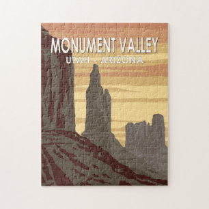 Monument Tal Arizona Utah Vintag Puzzle