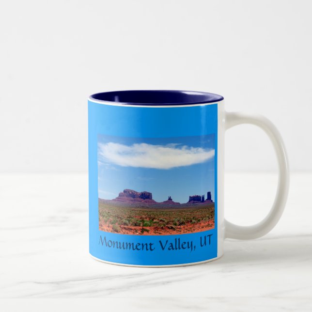 Monument-Tal, UT Zweifarbige Tasse (Rechts)