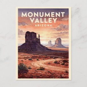 Monument Valley Arizona Vintage Postkarte