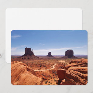Monument Valley Flat Urlaubskarte Feiertagskarte