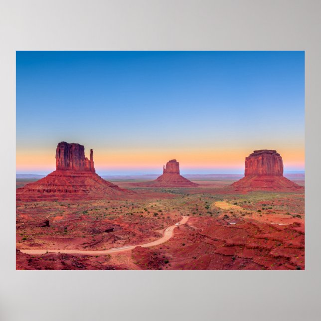 Monument Valley Grand Canyon Utah USA Sunset Poster (Vorne)