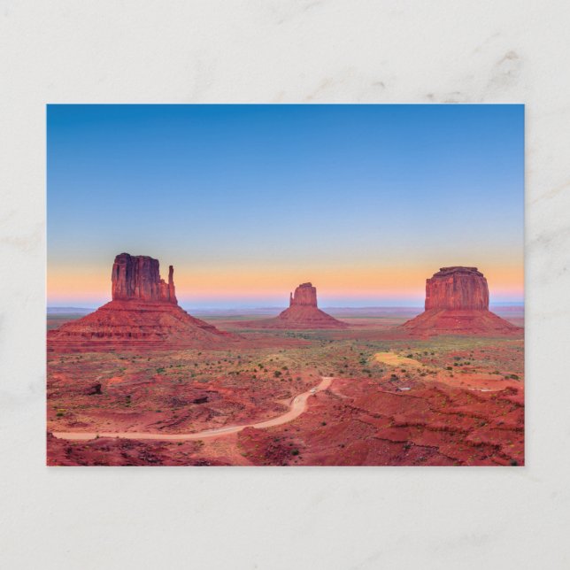 Monument Valley Grand Canyon Utah USA Sunset Postkarte (Vorderseite)