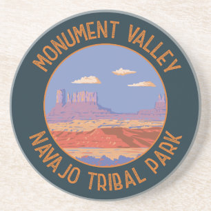Monument Valley Navajo Tribal Park Reise Vintage Getränkeuntersetzer