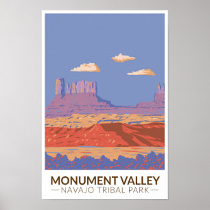 Monument Valley Navajo Tribal Park Vintag Poster