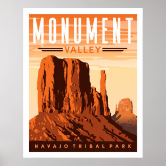 Monument Valley Reisetal Plakat Wand an Wand