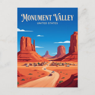 Monument Valley Scenic Drive Arizona Postkarte