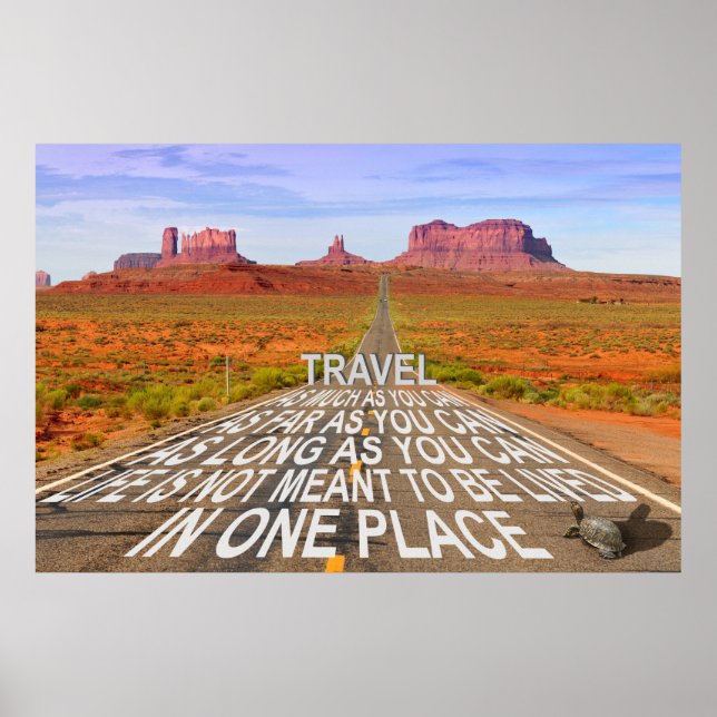 Monument Valley Travel Poster (Vorne)